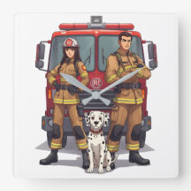 Heldenbrandweer & Dalmatische Wandklok