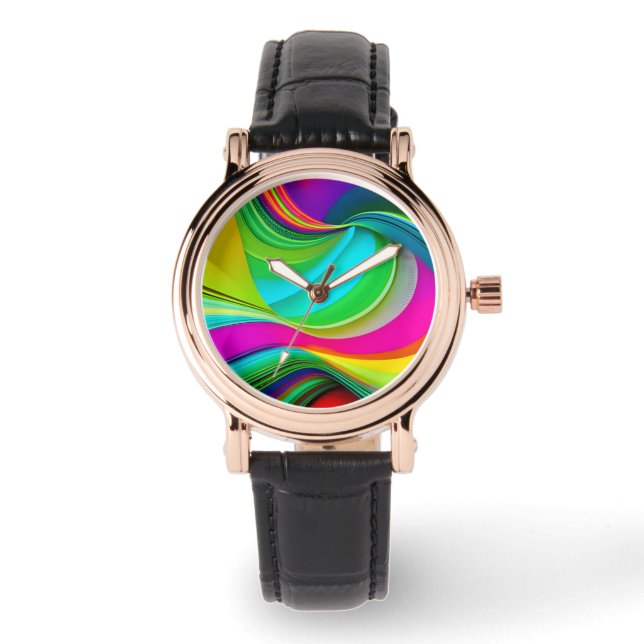 Helder Abstract genot Horloge (Voorkant)