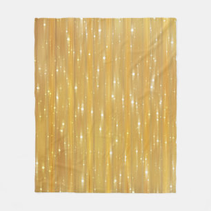 Helder abstract goud met glitter fleece deken
