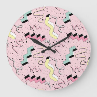 Helder abstract retro, naadloos patroon. grote klok