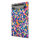 Helder Abstract vierkant vierkant patroon Mini Klembord (Angled2)