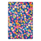 Helder Abstract vierkant vierkant patroon Mini Klembord (Achterkant)