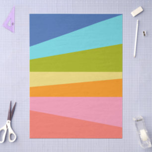 Helder abstracte geometrische vormen Regenboog Tissuepapier