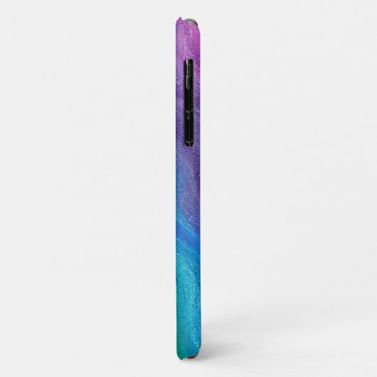 Helder Abstracte regenboogkleurige Ombre Monogram Case-Mate iPhone Case (Achterkant/links)