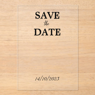 Helder Acryl Uitnodigingen