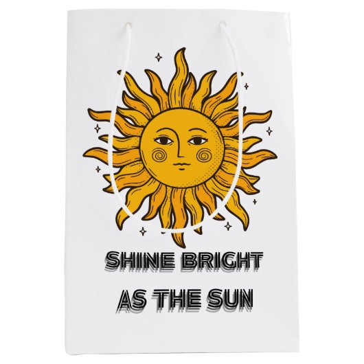 Helder als de zon medium cadeauzakje (Voorkant)