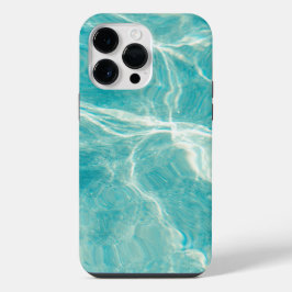 Helder Aqua Geel en Witte Hoes voor iPhone 14 Pro Max Hoesje