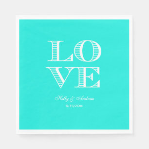 Helder Aqua, Witte LOVE servetten