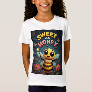 🐝 Helder Bij-Illustratie Voor Leuke Kinderstijl � T-shirt