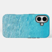 Helder Blauw Zee Case-Mate iPhone Case (Achterkant (horizontaal))