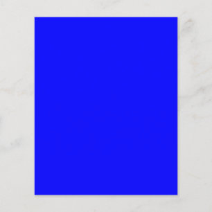 Helder blauwe kleur flyer