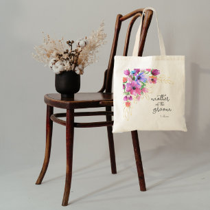 Helder Bloemen en Gouden Moeder van de Bruidegom Tote Bag