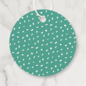 Helder bloemendank je bruidsdouche bedankjes labels (Achterkant)