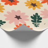 Helder bloemendesign cadeaupapier (Hoek)