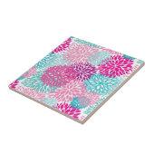 Helder Bloemenpatroon 2 Tegeltje (Zijkant)