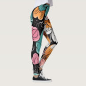 Helder Bloemmotief Leggings (Rechts)