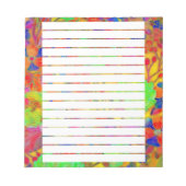 helder bloemmotief notitieblok (Voorkant)