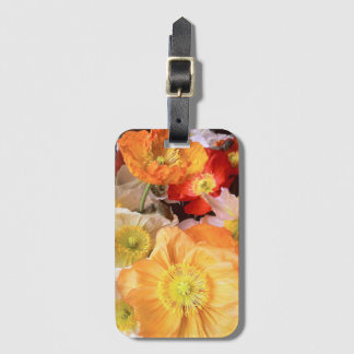 Helder Boho Klaproos Bloemmotief Bagagelabel