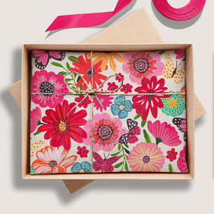 Helder Bruidsmeisje Patroon Bruiloft Feest Tissuepapier