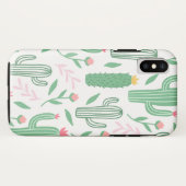 Helder Cactus Succulent Patroon Case-Mate iPhone Case (Achterkant (horizontaal))