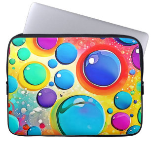 Helder Circel Pop Art Laptop Sleeve