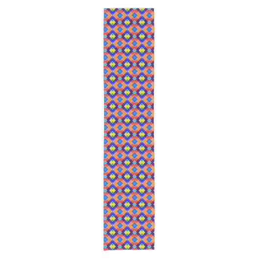 Helder Diamond Pattern Design Table Runner Korte Tafelloper (Voorkant)