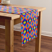 Helder Diamond Pattern Design Table Runner Korte Tafelloper (Voorbeeld)