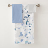 Helder en Blauw en Grijs en Splatter Bad Handdoek (Insitu)