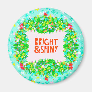 Helder en glanzend Wreath Magneet