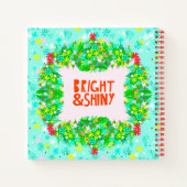 Helder en glanzend Wreath Notitieboek (Achterkant)