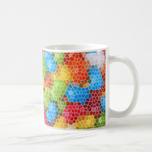Helder en kleurrijk uniek patroon koffiemok