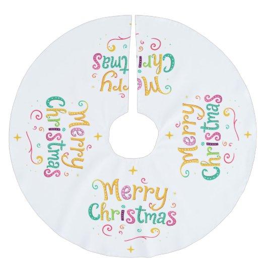 Helder en koel Vrolijk Kerstfeest Kerstboom Rok (Voorkant)