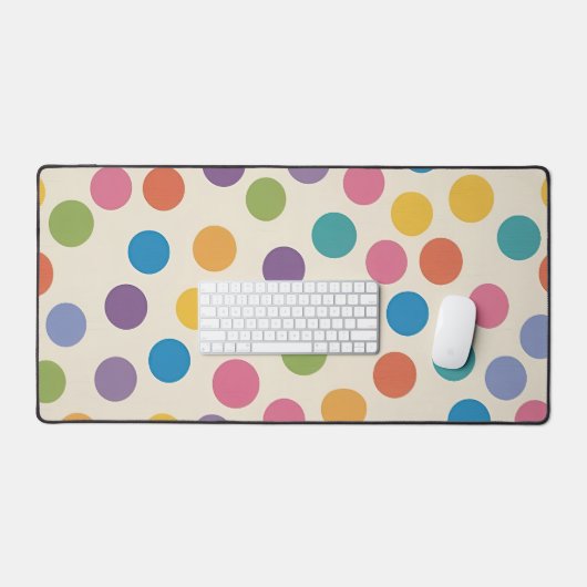 Helder en leuk Abstract Hexagon ontwerp Bureaumat (Keyboard & Muis)