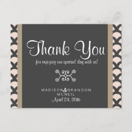 Helder en mooi bedankkaartje briefkaart