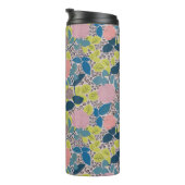 Helder en speels Roos Print Design Thermosbeker (Geroteerd rechts)