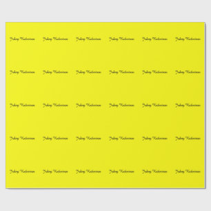 Helder Geel Eenvoudig Elegant Professioneel Modern Cadeaupapier