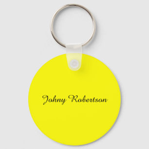 Helder Geel Eenvoudig Elegant Professioneel Modern Sleutelhanger