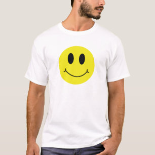 Helder Geel Grinning Face Classic Smiley T-shirt
