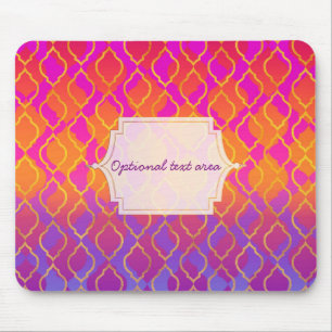 Helder gekleurd Arabisch Marokkaans Glam Indiaas T Muismat