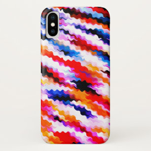 Helder gekleurd, kleurrijk Abstract patroon iPhone X Hoesje