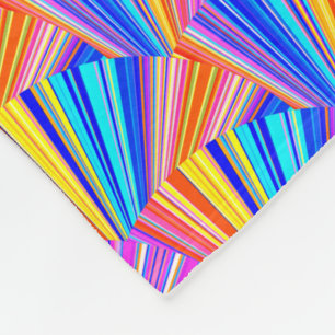 Helder gekleurd, kleurrijk Abstract patroon Fleece Deken