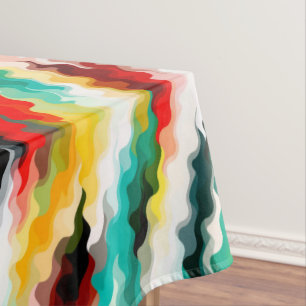 Helder gekleurd, kleurrijk Abstract patroon Tafelkleed