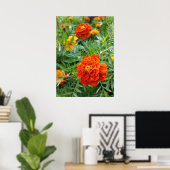 helder gekleurd marigold poster (Thuiskantoor)