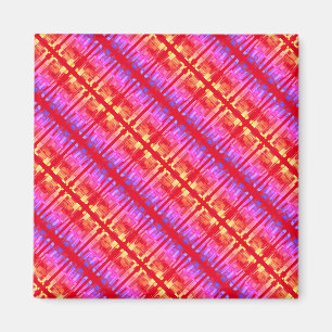 Helder gekleurd modern abstract ontwerp magneet