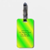 Helder gekleurd Monogrammatisch Bagagelabel (Achterkant verticaal)