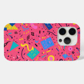 Helder gekleurd ontwerp van doodles en vormen Case-Mate iPhone case (Achterkant (horizontaal))