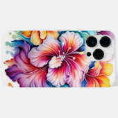 HELDER GEKLEURDE 3-D LOOK BLOEMEN Case-Mate iPhone CASE (Achterkant (horizontaal))