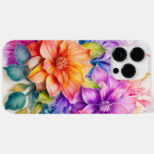 HELDER GEKLEURDE 3D LOOK BLOEMEN Case-Mate iPhone CASE (Achterkant (horizontaal))
