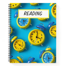 HELDER GEKLEURDE BLAUWE & GELE ALARMKLOKKEN