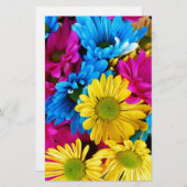 Helder gekleurde dagen briefpapier (Voorkant / Achterkant)